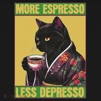 Cat More Espresso Less Depresso Toddler Hoodie thumb 2