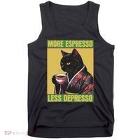 Cat More Espresso Less Depresso Tank Top thumb 0