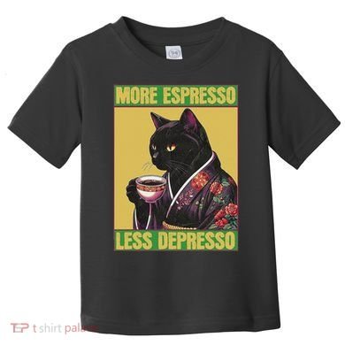 Cat More Espresso Less Depresso Toddler T-Shirt