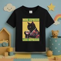 Cat More Espresso Less Depresso Toddler T-Shirt thumb 3