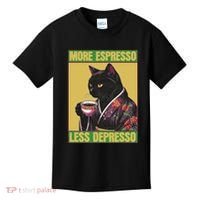 Cat More Espresso Less Depresso Kids T-Shirt thumb 0