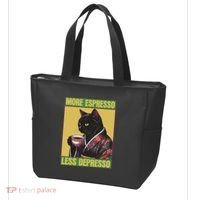 Cat More Espresso Less Depresso Tote Bag thumb 3