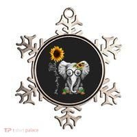 Cute Mama Elephant With Sunflower Gift You Are My Sunshine Gift Ornament thumb 0