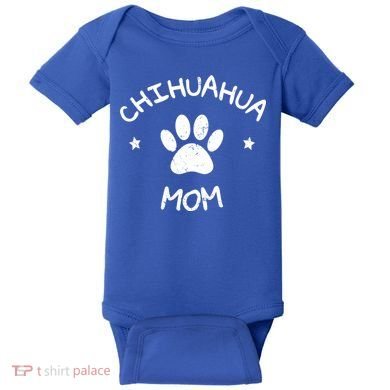Chihuahua Mom Funny Gift Baby Bodysuit