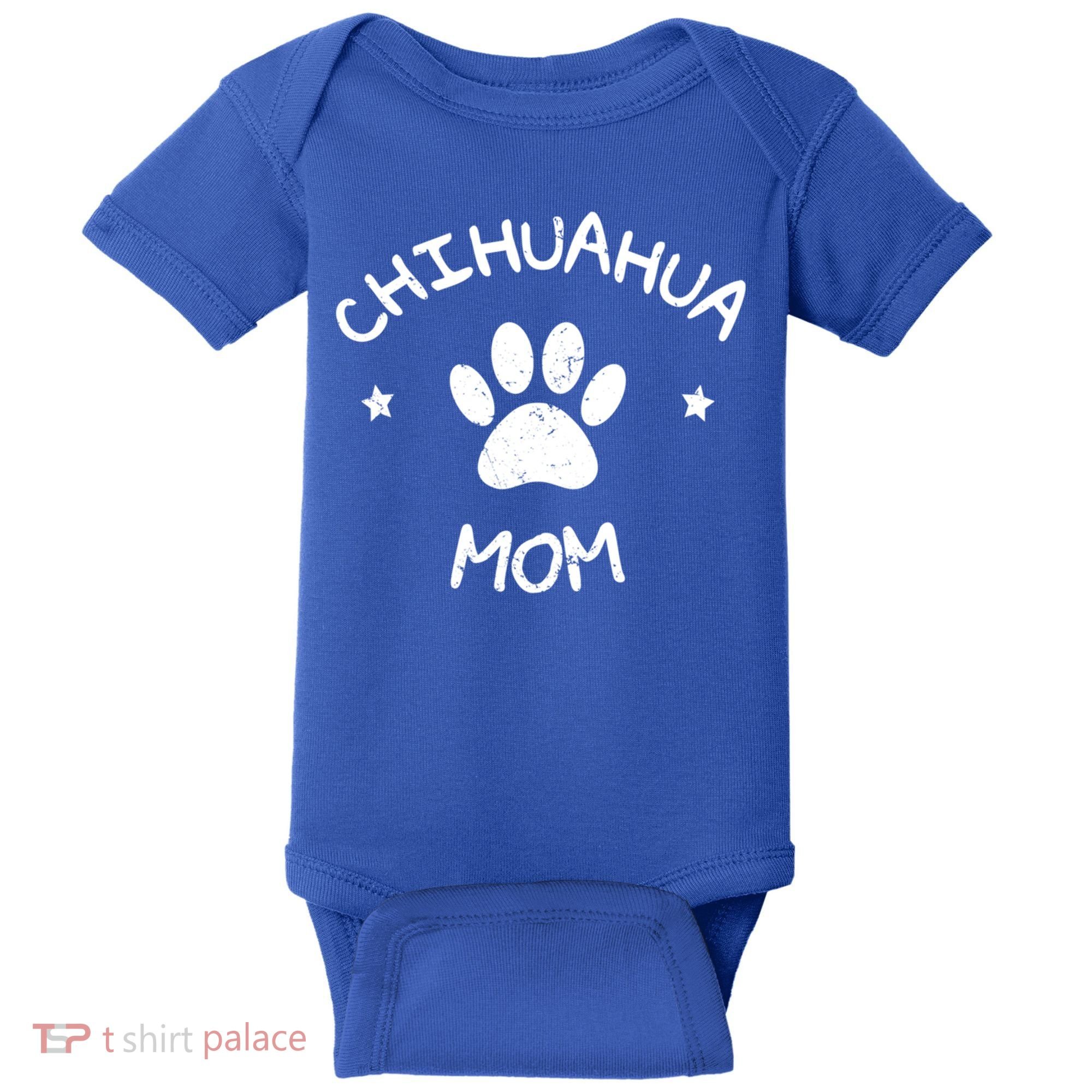 Chihuahua Mom Funny Gift Baby Bodysuit