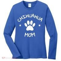 Chihuahua Mom Funny Gift Women's Long Sleeve Shirt thumb 0