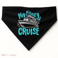 Cruise My First Cruise USA-Made Doggie Bandana thumb 0