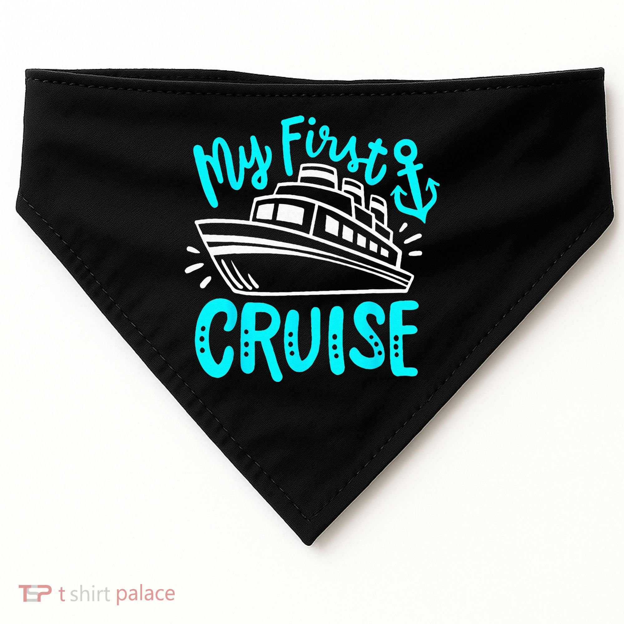 Cruise My First Cruise USA-Made Doggie Bandana