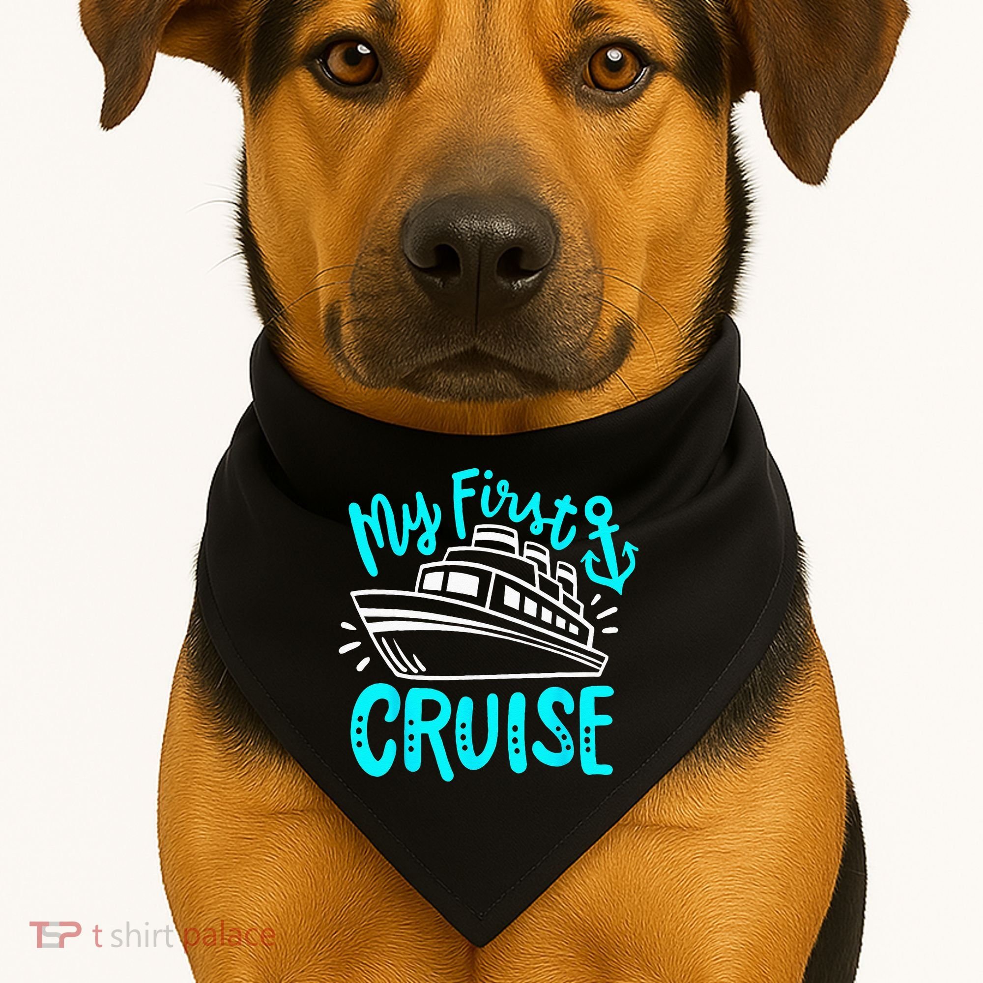 Cruise My First Cruise USA-Made Doggie Bandana