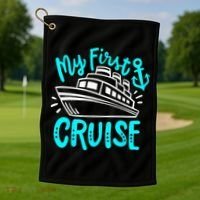 Cruise My First Cruise Golf Towel thumb 1
