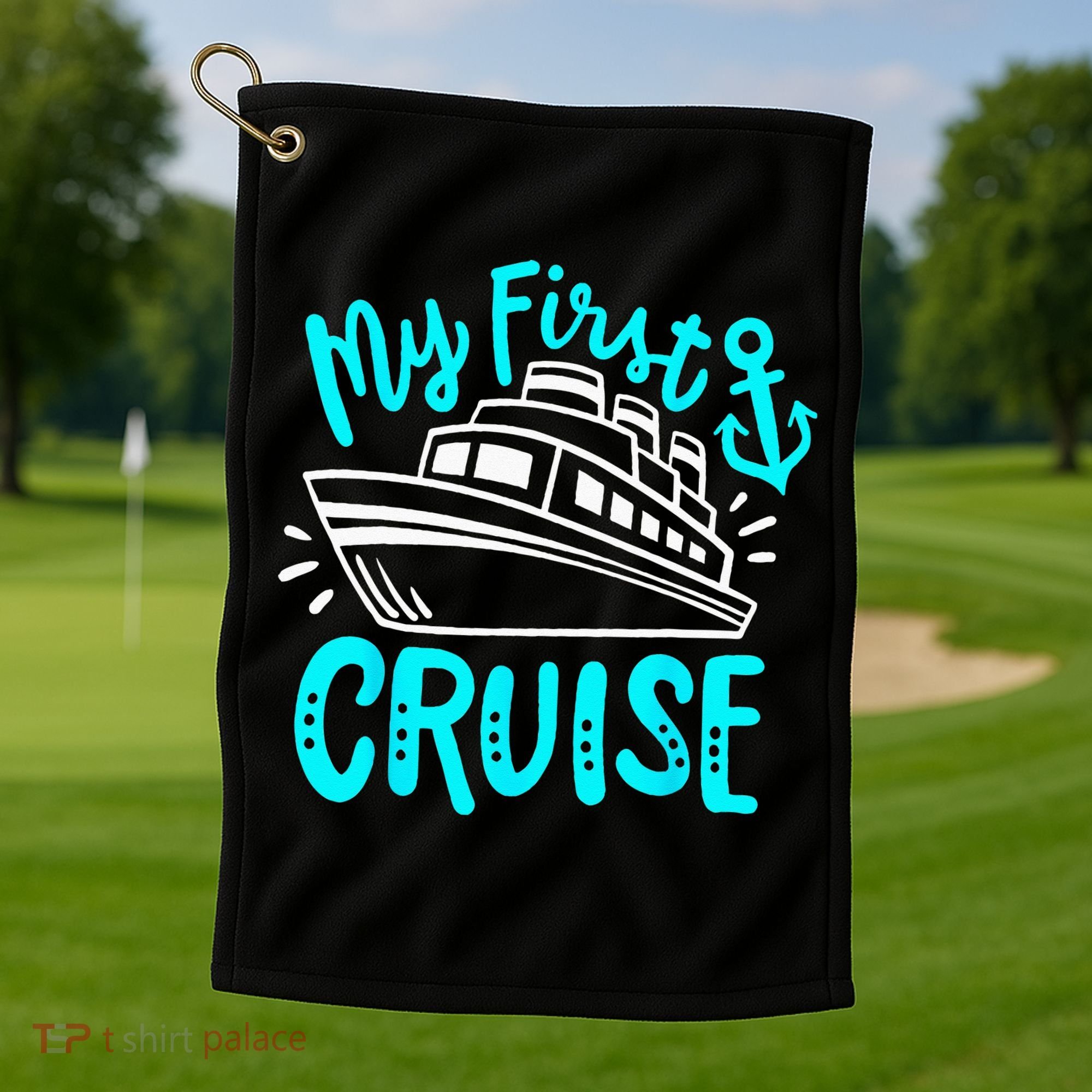 Cruise My First Cruise Golf Towel