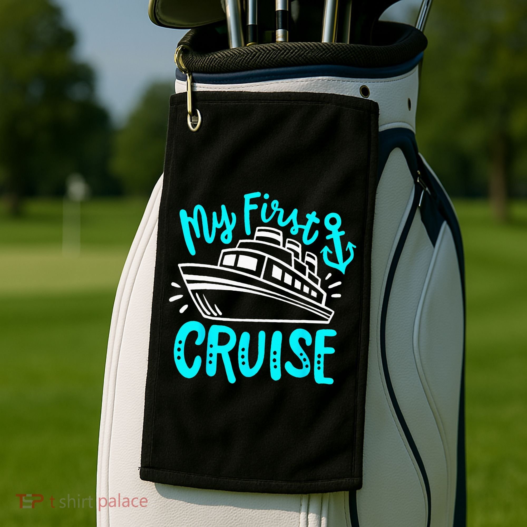 Cruise My First Cruise Golf Towel