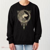 Celtic Mythology Fenrir Wolf Runes Women's Sweatshirt thumb 0