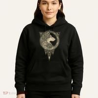 Celtic Mythology Fenrir Wolf Runes Hoodie thumb 5