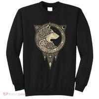 Celtic Mythology Fenrir Wolf Runes Sweatshirt thumb 0