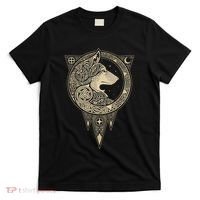 Celtic Mythology Fenrir Wolf Runes T-Shirt thumb 0
