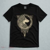 Celtic Mythology Fenrir Wolf Runes T-Shirt thumb 5
