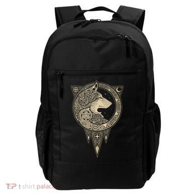 Celtic Mythology Fenrir Wolf Runes Backpack