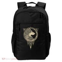 Celtic Mythology Fenrir Wolf Runes Backpack thumb 0