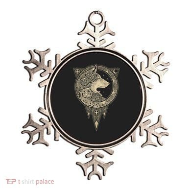 Celtic Mythology Fenrir Wolf Runes Ornament