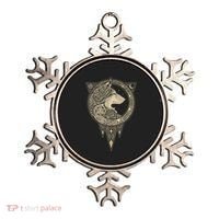 Celtic Mythology Fenrir Wolf Runes Ornament thumb 0