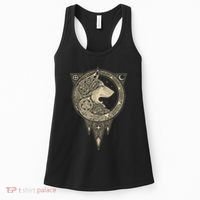 Celtic Mythology Fenrir Wolf Runes Women's Tank Top thumb 0