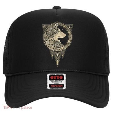 Celtic Mythology Fenrir Wolf Runes Hat