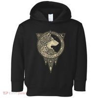 Celtic Mythology Fenrir Wolf Runes Toddler Hoodie thumb 0