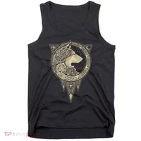 Celtic Mythology Fenrir Wolf Runes Tank Top thumb 0