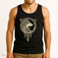 Celtic Mythology Fenrir Wolf Runes Tank Top thumb 3