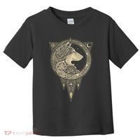 Celtic Mythology Fenrir Wolf Runes Toddler T-Shirt thumb 0