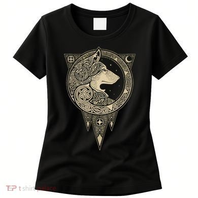 Celtic Mythology Fenrir Wolf Runes Women's T-Shirt