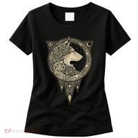 Celtic Mythology Fenrir Wolf Runes Women's T-Shirt thumb 0