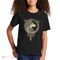 Celtic Mythology Fenrir Wolf Runes Kids T-Shirt thumb 2
