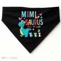 Cute Mimisaurus Flower Butterfly Dinosaur Mother's Day USA-Made Doggie Bandana thumb 0