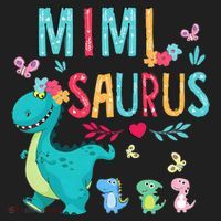 Cute Mimisaurus Flower Butterfly Dinosaur Mother's Day Beanie thumb 2