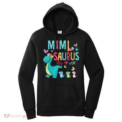 Cute Mimisaurus Flower Butterfly Dinosaur Mother's Day Women's Hoodie