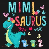 Cute Mimisaurus Flower Butterfly Dinosaur Mother's Day Women's Tank Top thumb 5