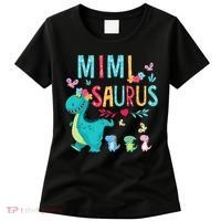 Cute Mimisaurus Flower Butterfly Dinosaur Mother's Day Women's T-Shirt thumb 0