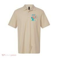Cute Mimisaurus Flower Butterfly Dinosaur Mother's Day Polo thumb 0