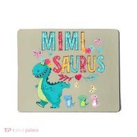 Cute Mimisaurus Flower Butterfly Dinosaur Mother's Day Mousepad thumb 0