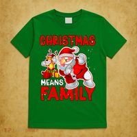 Christmas Means Family Santa Reindeer T-Shirt thumb 5
