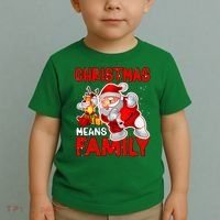Christmas Means Family Santa Reindeer Toddler T-Shirt thumb 2