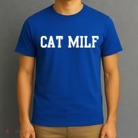 Cat Milf Funny Cat Mom Cat Lovers Cute Gift T-Shirt thumb 3