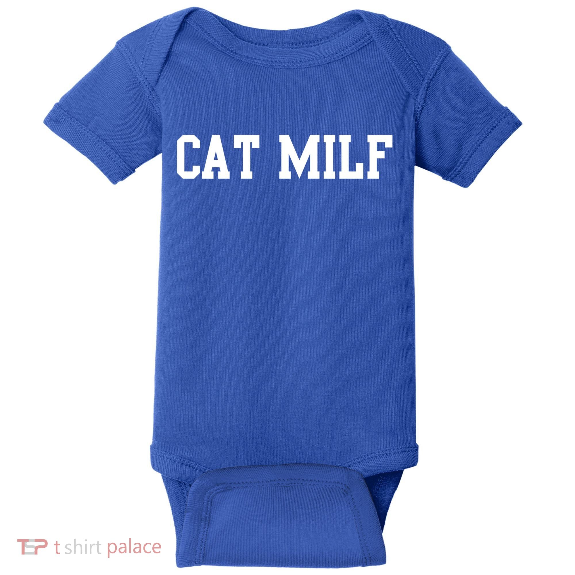 Cat Milf Funny Cat Mom Cat Lovers Cute Gift Baby Bodysuit