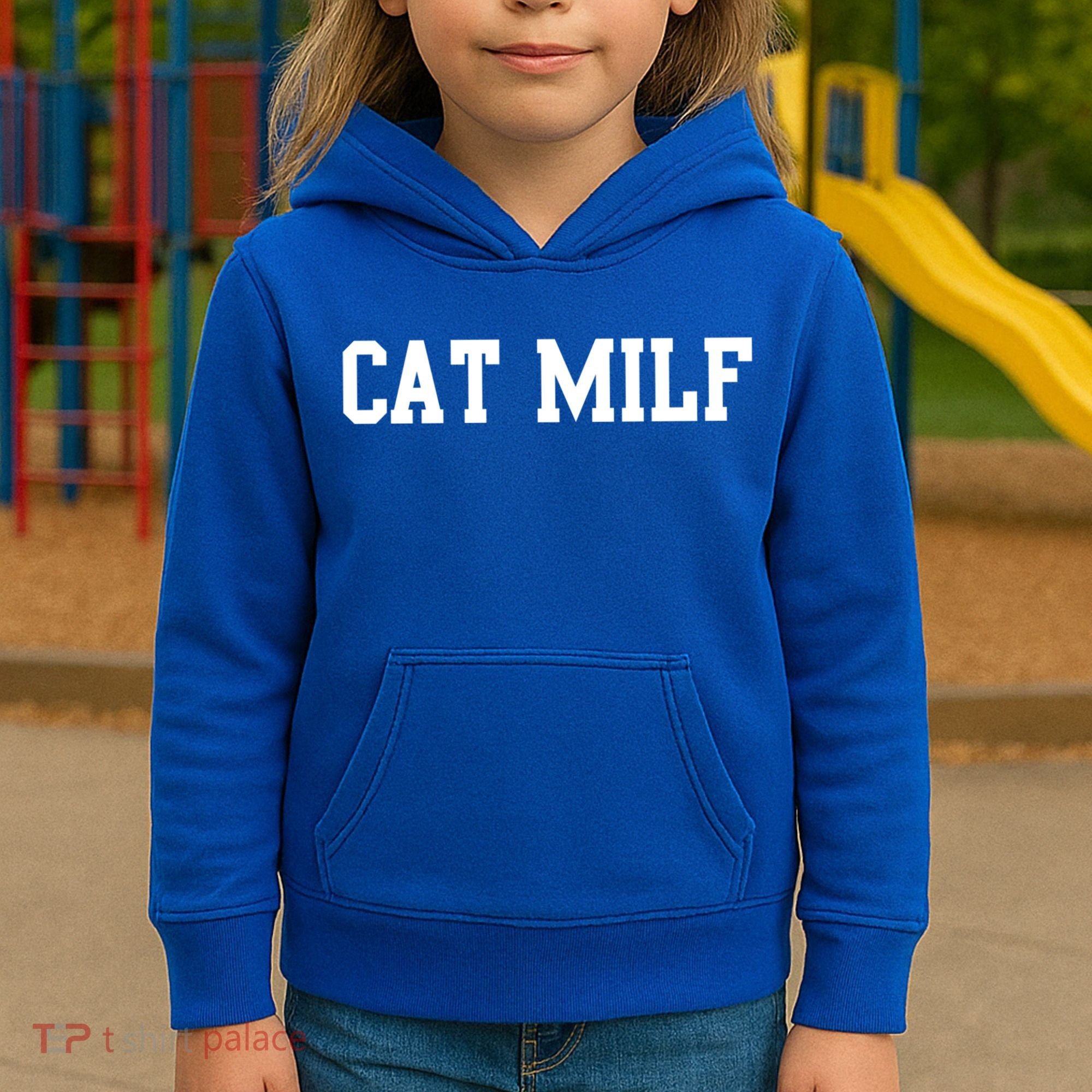 Cat Milf Funny Cat Mom Cat Lovers Cute Gift Kids Hoodie