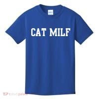 Cat Milf Funny Cat Mom Cat Lovers Cute Gift Kids T-Shirt thumb 0