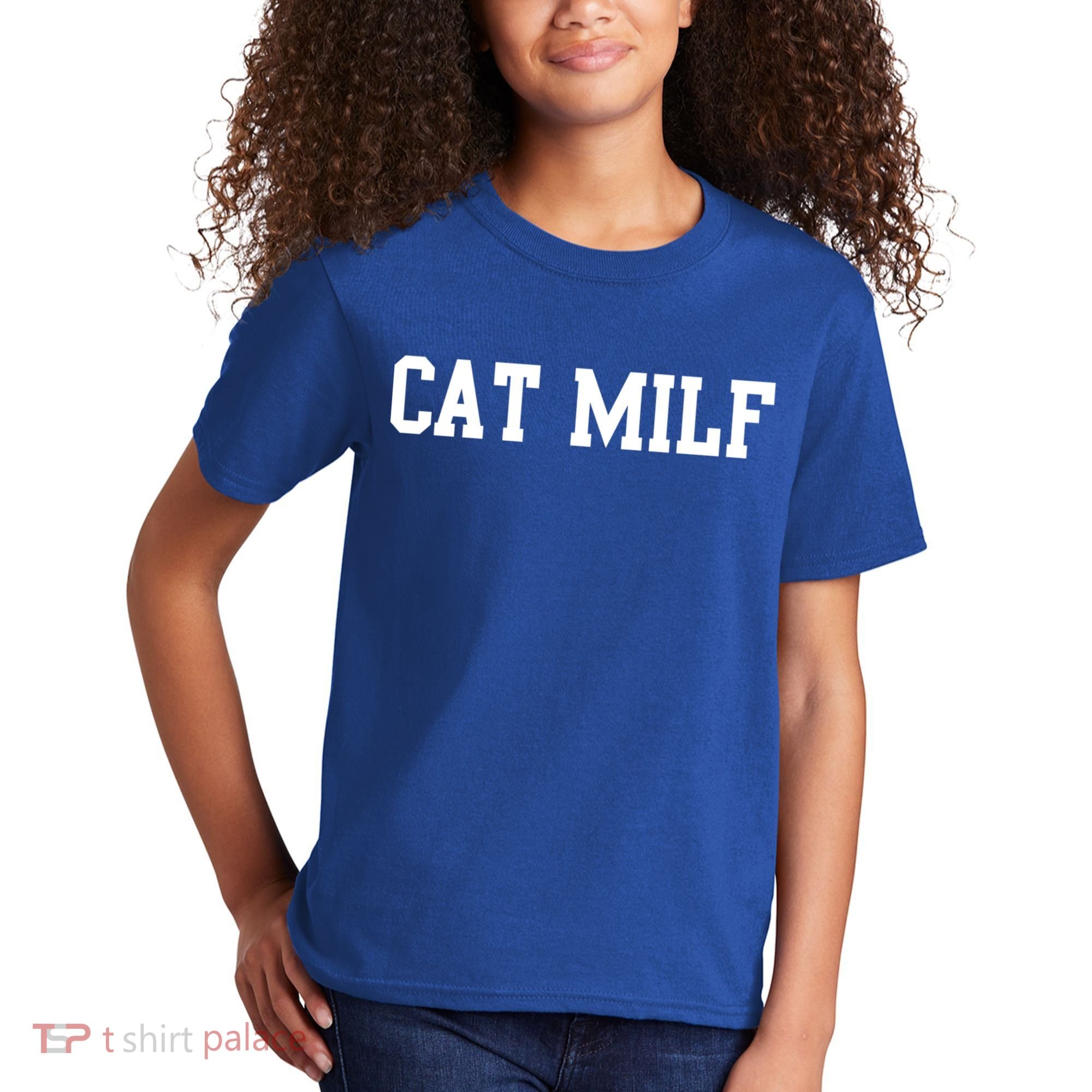 Cat Milf Funny Cat Mom Cat Lovers Cute Gift Kids T-Shirt