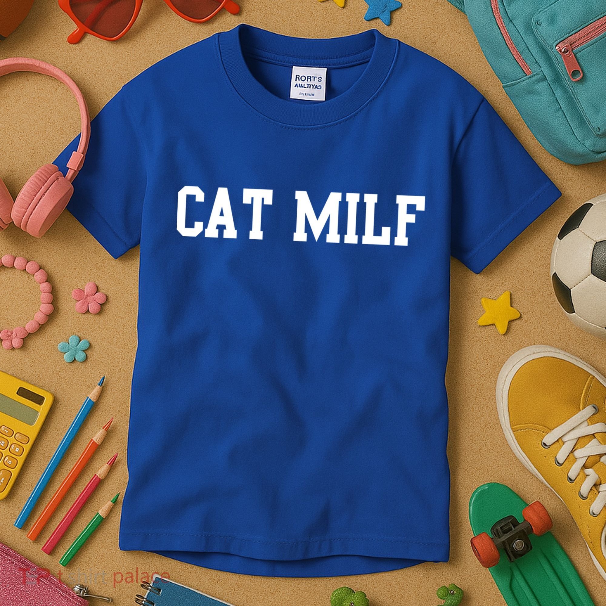 Cat Milf Funny Cat Mom Cat Lovers Cute Gift Kids T-Shirt