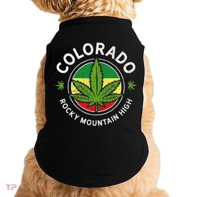 Colorado Marijuana Funny Weed Cannabis Doggie Tank